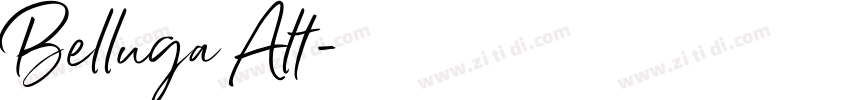 Belluga Alt字体转换